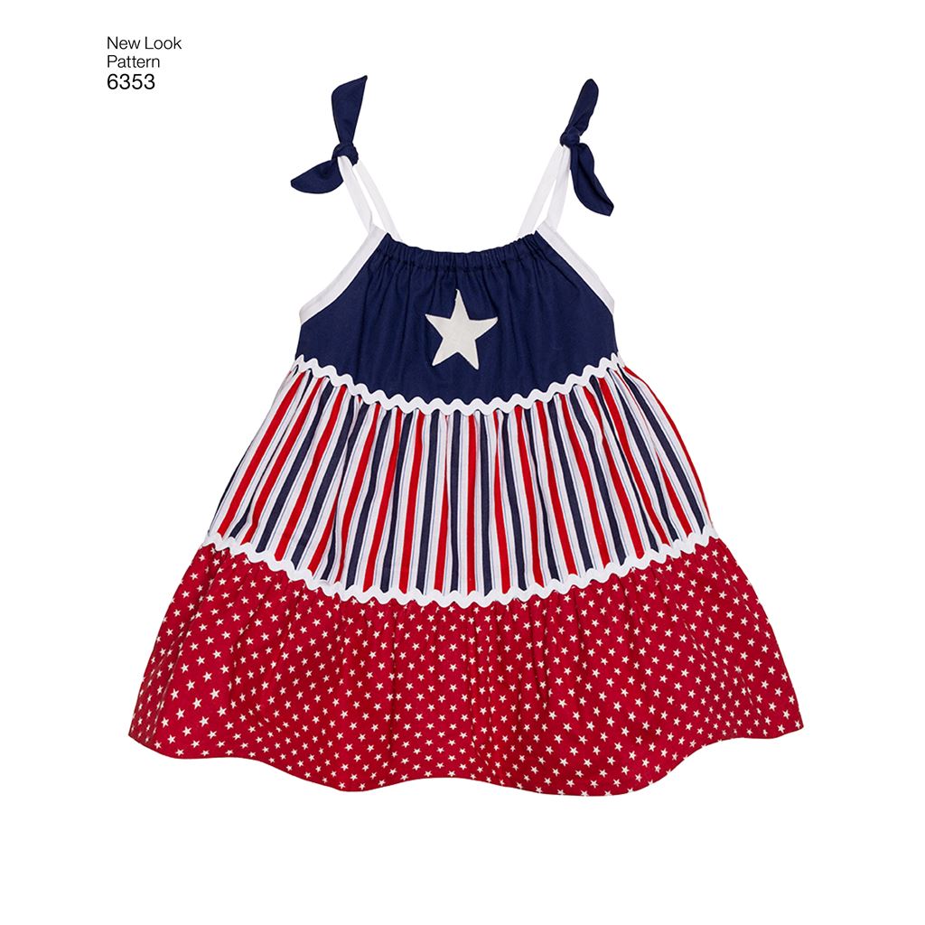 New Look Pattern 6353 Babies Dresses and Panties Image 3 From Patternsandplains.com