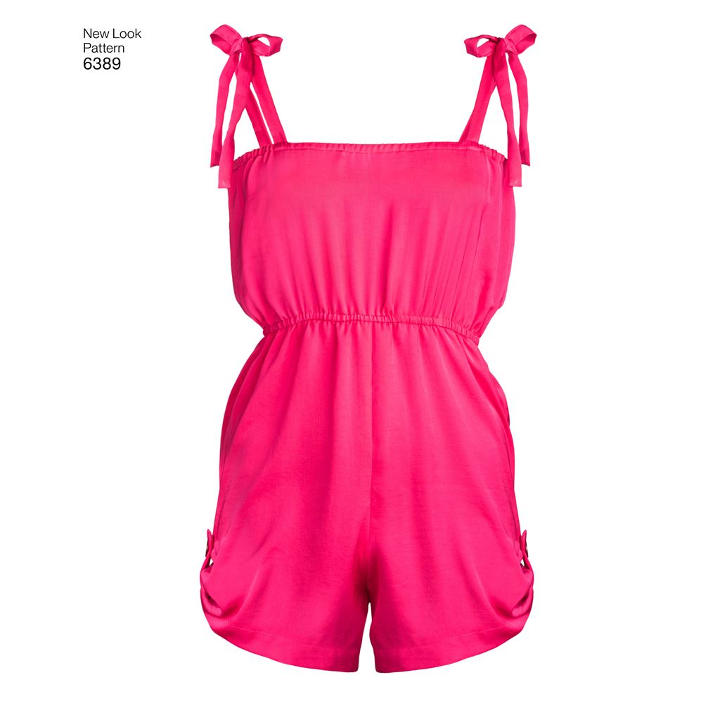 New Look Pattern 6389 Girls Easy Jumpsuit Romper and Dresses Image 5 From Patternsandplains.com