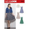 New Look Pattern 6390 Misses Dresses with Full Skirt and Bolero Image 1 From Patternsandplains.com