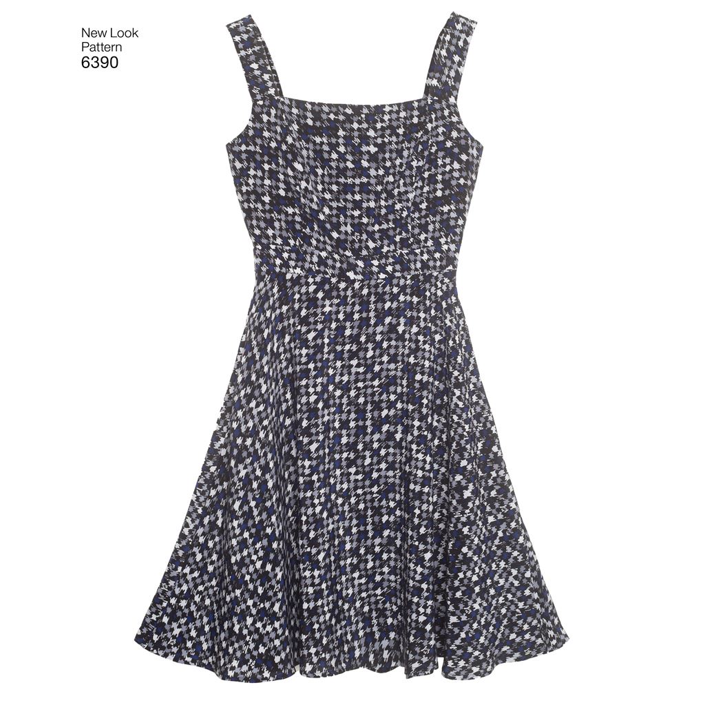 New Look Pattern 6390 Misses Dresses with Full Skirt and Bolero Image 5 From Patternsandplains.com