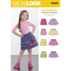 New Look Pattern 6409 Childs Pull On Skirts Image 1 From Patternsandplains.com
