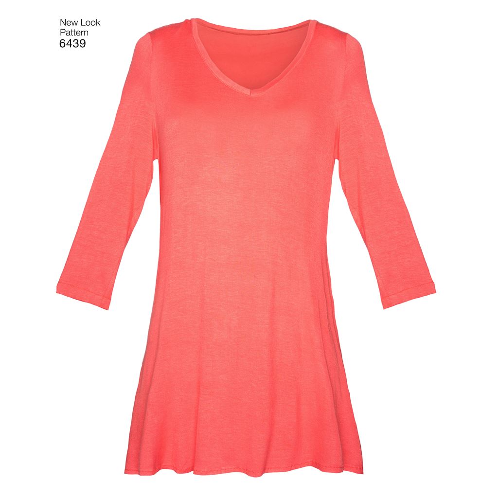 New Look Pattern 6439 Misses Knit Tunics with Leggings Image 4 From Patternsandplains.com