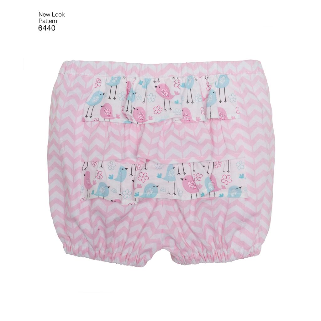 New Look Pattern 6440 Babies Romper and Sundress with Panties Image 5 From Patternsandplains.com