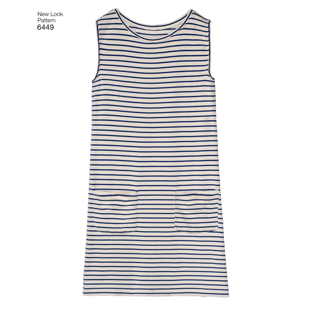 New Look Pattern 6449 Misses Easy Shirt Dress and Knit Dress Image 7 From Patternsandplains.com