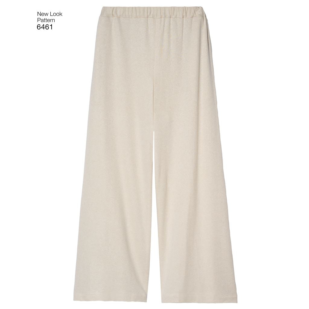 New Look Pattern 6461 Misses Dress Tunic Top and Cropped Pants Image 7 From Patternsandplains.com