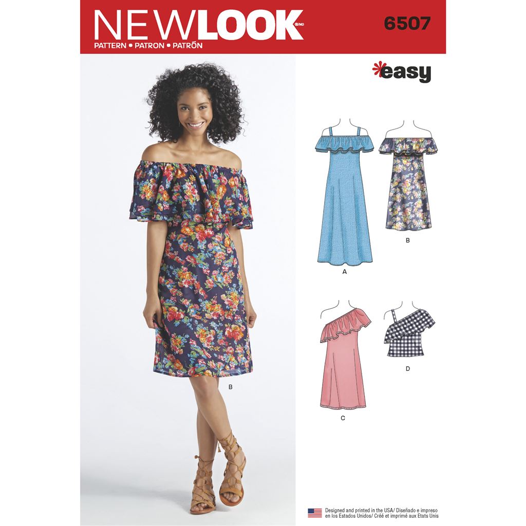 New Look Pattern 6507 Womens Dresses and Top Image 1 From Patternsandplains.com