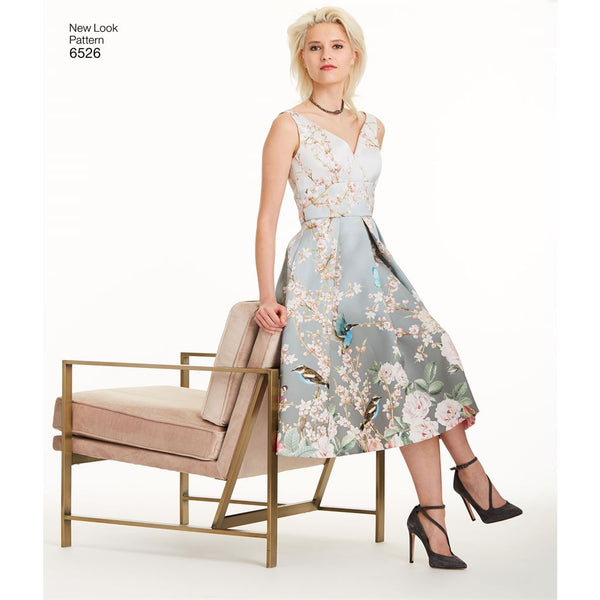 New Look Pattern 6526 Women's Dress With Bodice Variations - Patterns ...