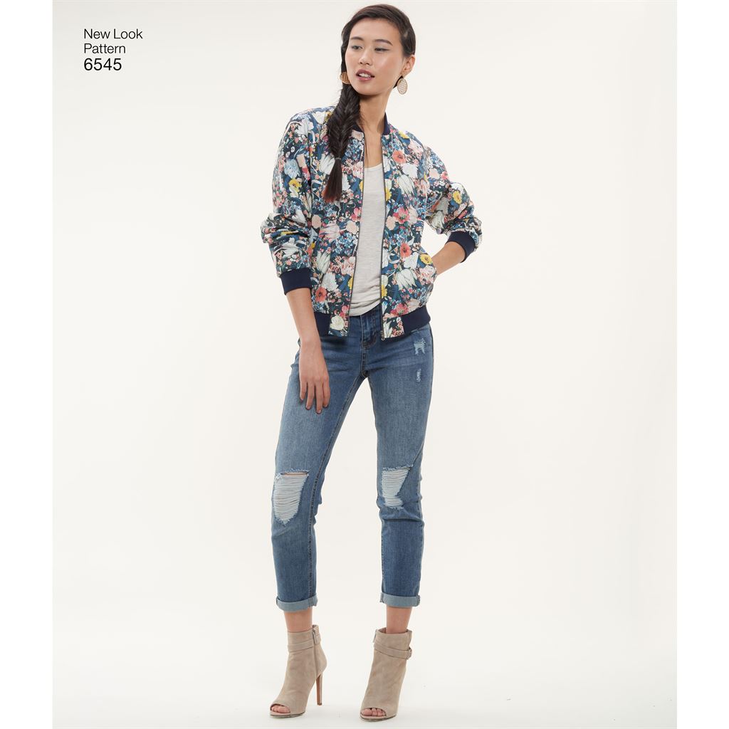 New Look Pattern 6545 Misses Flight Jacket Image 2 From Patternsandplains.com
