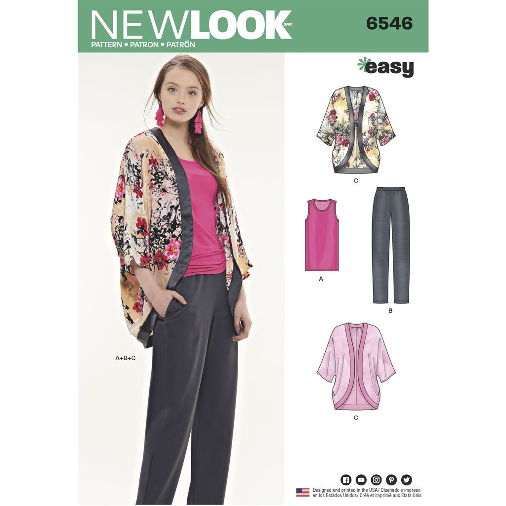 New Look Pattern 6546 Misses Seperates Image 1 From Patternsandplains.com