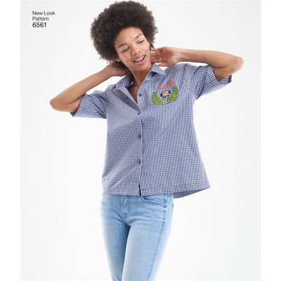 New Look Pattern 6561 Womens Shirts in Three Lengths Image 4 From Patternsandplains.com