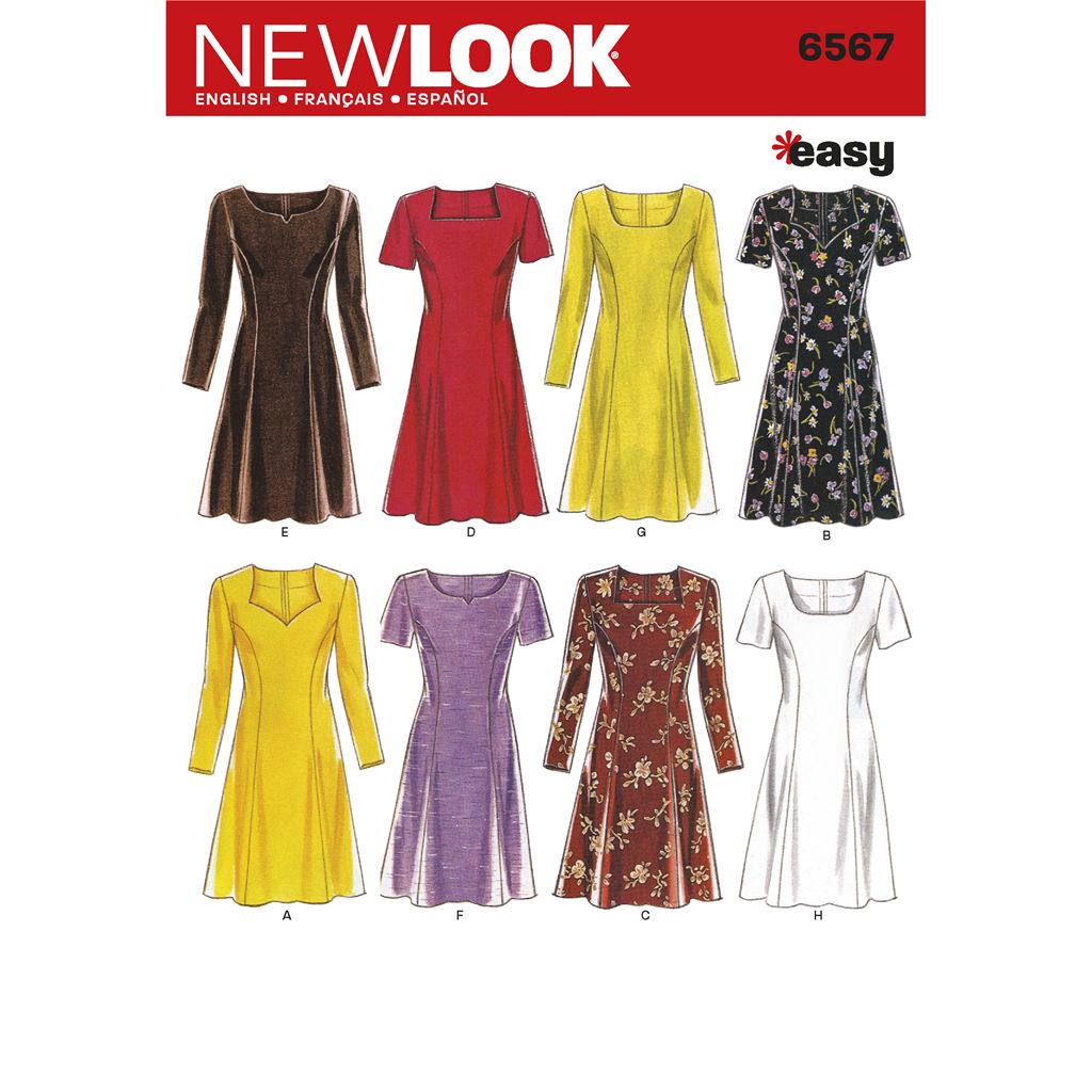 New Look Pattern 6567 Misses Dresses Image 1 From Patternsandplains.com