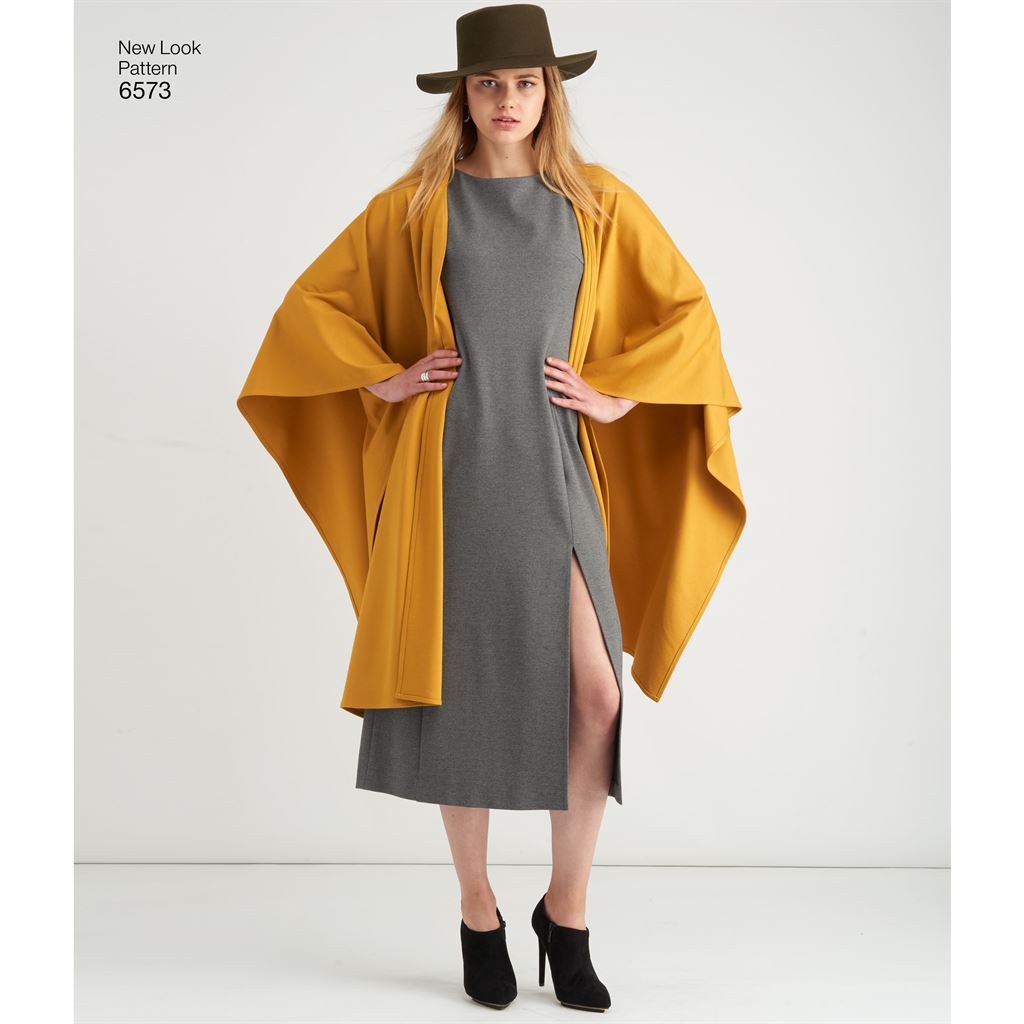 New Look Pattern 6573 Misses Dress and Wrap Image 3 From Patternsandplains.com