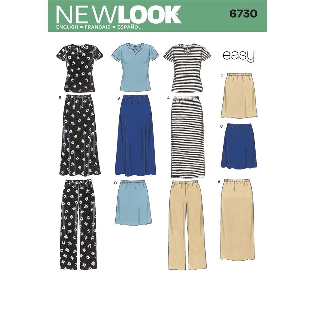 New Look Pattern 6730 Misses Separates Image 1 From Patternsandplains.com