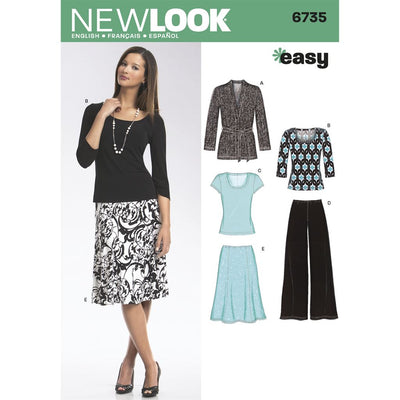 New Look Pattern 6735 Misses Separates Image 1 From Patternsandplains.com