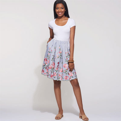 New Look Sewing Pattern N6605 Misses Skirt with Neck Tie 6605 Image 3 From Patternsandplains.com