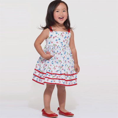 New Look Sewing Pattern N6610 Toddlers Dress 6610 Image 2 From Patternsandplains.com