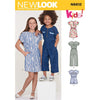 New Look Sewing Pattern N6612 Childrens Girls Jumpsuit Romper and Dress 6612 Image 1 From Patternsandplains.com