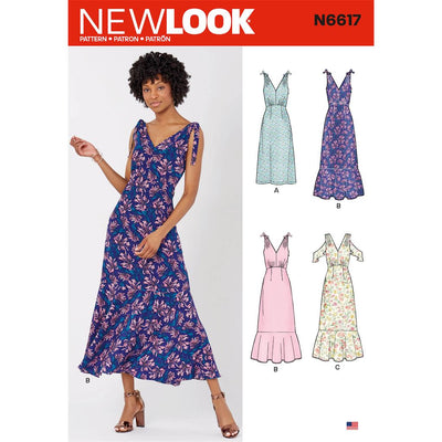 New Look Sewing Pattern N6617 Misses Dresses 6617 Image 1 From Patternsandplains.com