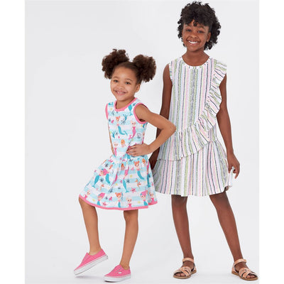 New Look Sewing Pattern N6630 Childrens And Girls Dresses 6630 Image 3 From Patternsandplains.com