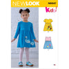 New Look Sewing Pattern N6647 Toddlers Dresses with Appliques 6647 Image 1 From Patternsandplains.com
