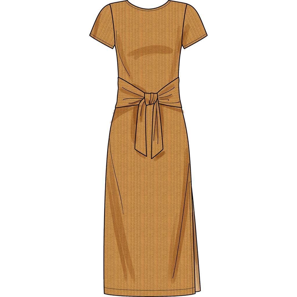 New Look Sewing Pattern N6650 Misses Knit Dress With Sleeve and Length Variations 6650 Image 4 From Patternsandplains.com