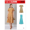 New Look Sewing Pattern N6652 Misses Fit and Flared Dress With Length and Sleeve Variations 6652 Image 1 From Patternsandplains.com