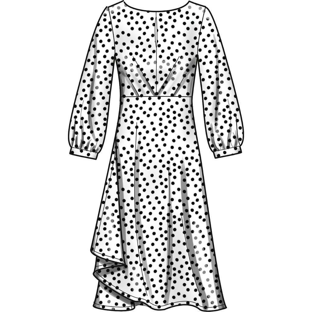 New Look Sewing Pattern N6655 Misses Dress In Two Lengths With Sleeve Variations 6655 Image 3 From Patternsandplains.com