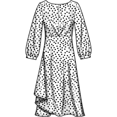 New Look Sewing Pattern N6655 Misses Dress In Two Lengths With Sleeve Variations 6655 Image 3 From Patternsandplains.com