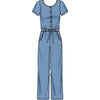 New Look Sewing Pattern N6661 Misses Relaxed Fit Jumpsuit With Drawstring Waist 6661 Image 3 From Patternsandplains.com