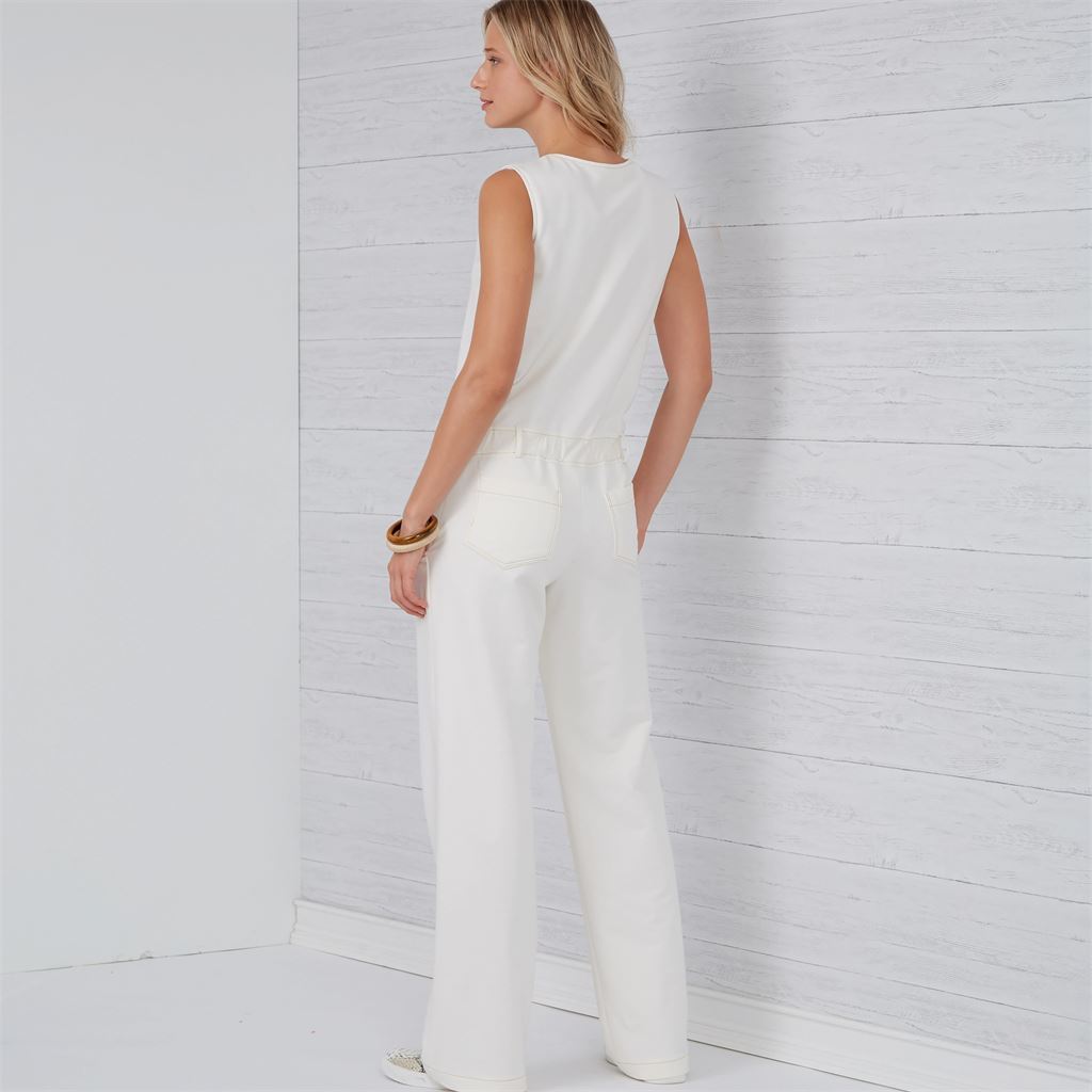 New Look Sewing Pattern N6661 Misses Relaxed Fit Jumpsuit With Drawstring Waist 6661 Image 5 From Patternsandplains.com