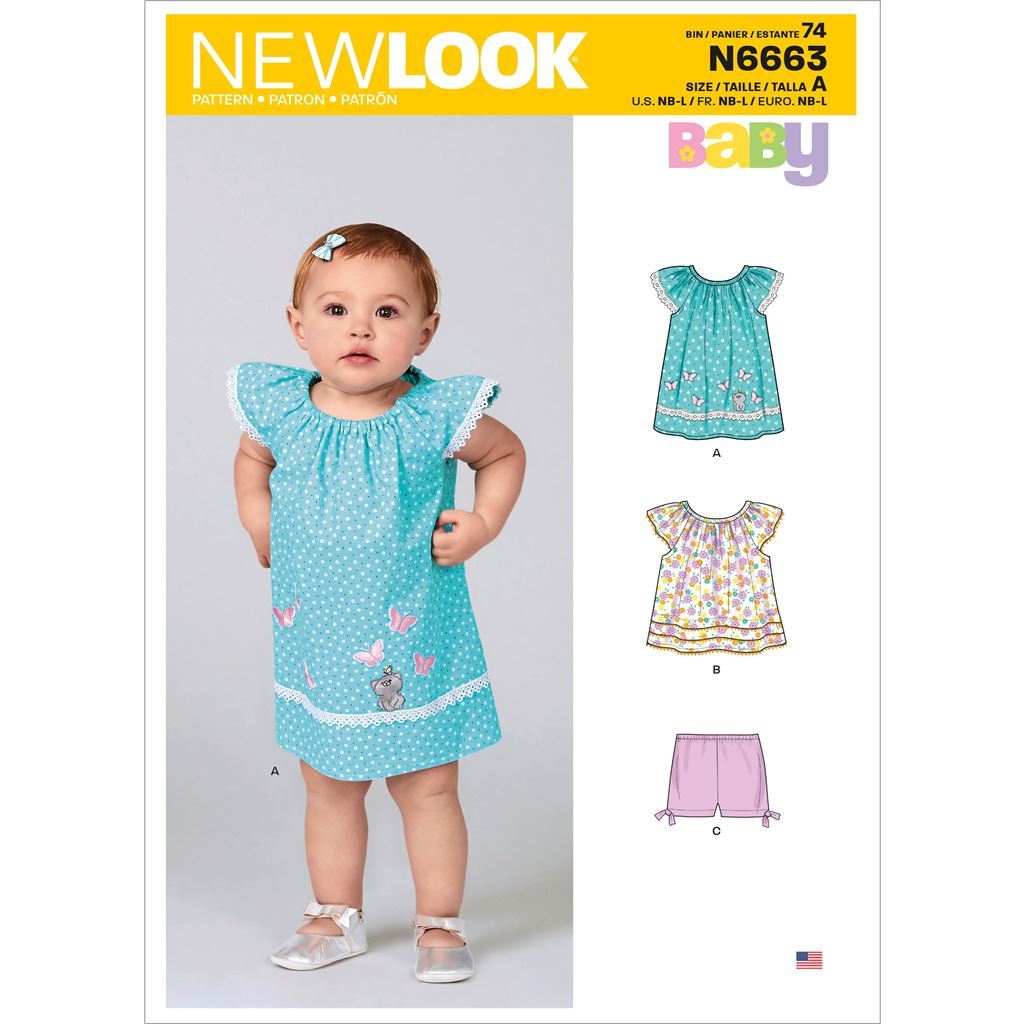 N6644, New Look Sewing Pattern Misses' Cargo Pants and Knit Top
