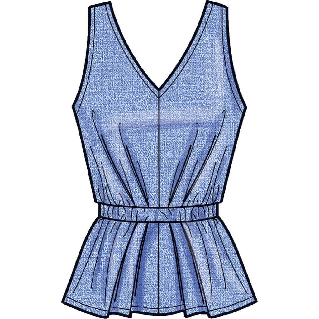 New Look Sewing Pattern N6668 Misses Top and Skirt 6668 Image 3 From Patternsandplains.com