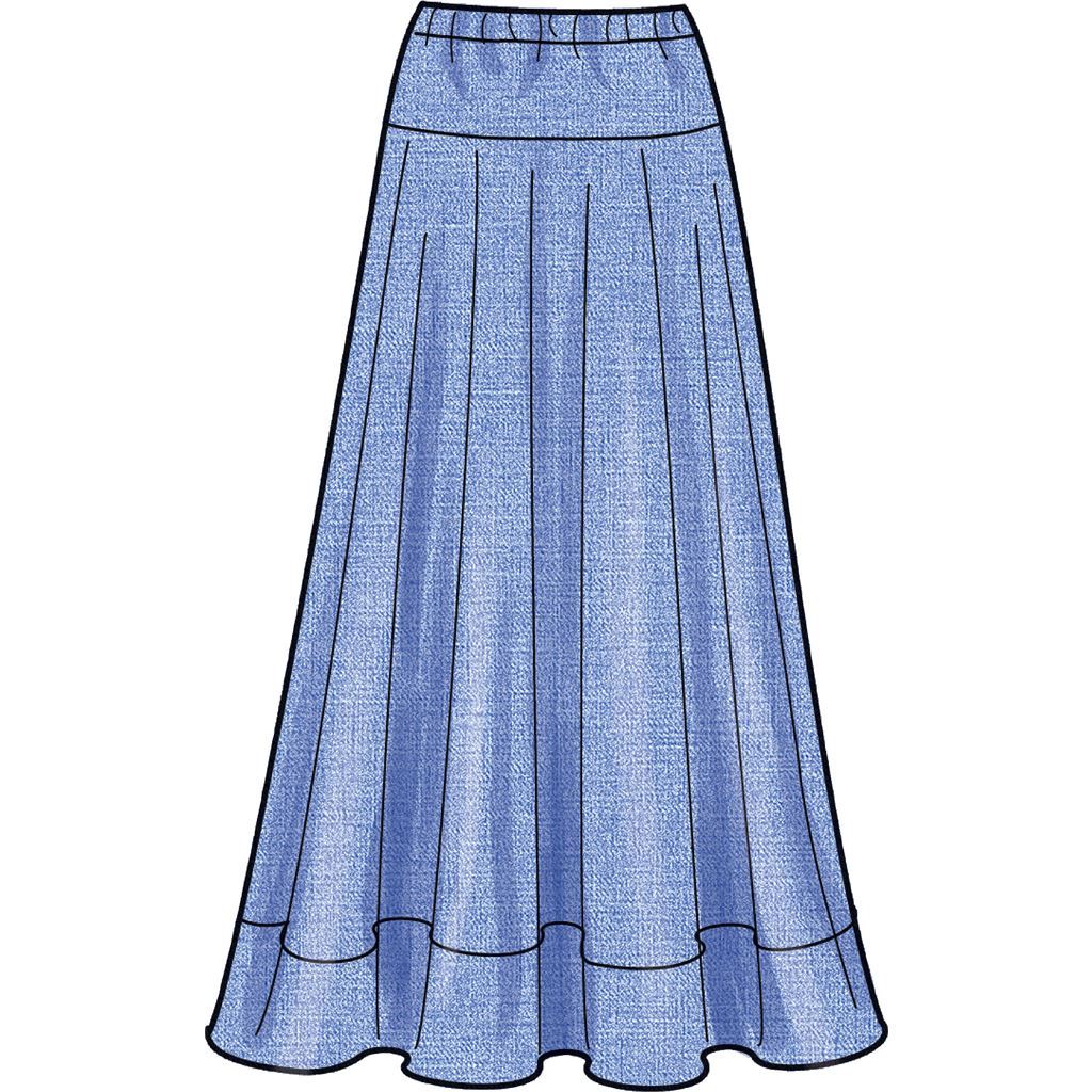 New Look Sewing Pattern N6668 Misses Top and Skirt 6668 Image 4 From Patternsandplains.com