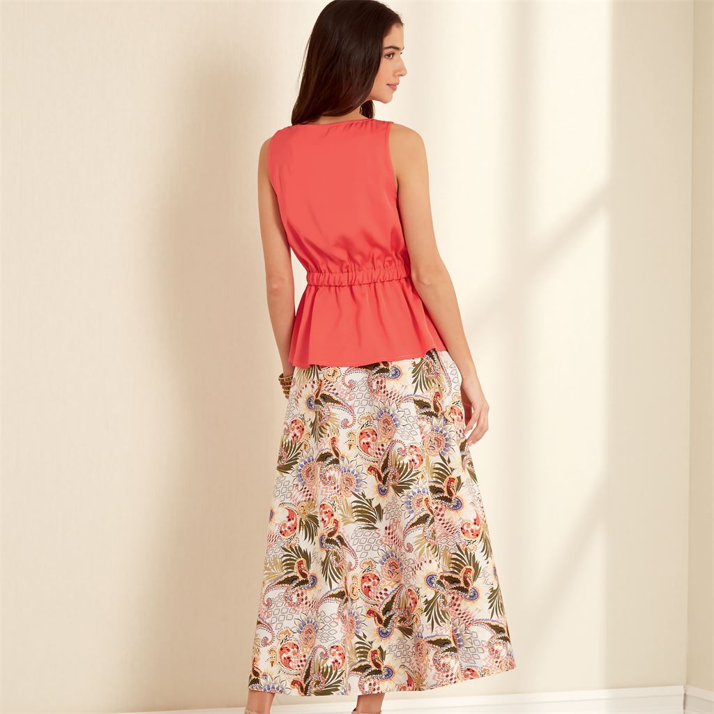 New Look Sewing Pattern N6668 Misses Top and Skirt 6668 Image 8 From Patternsandplains.com