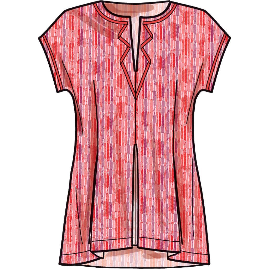 New Look Sewing Pattern N6672 Misses Top or Tunic 6672 Image 4 From Patternsandplains.com