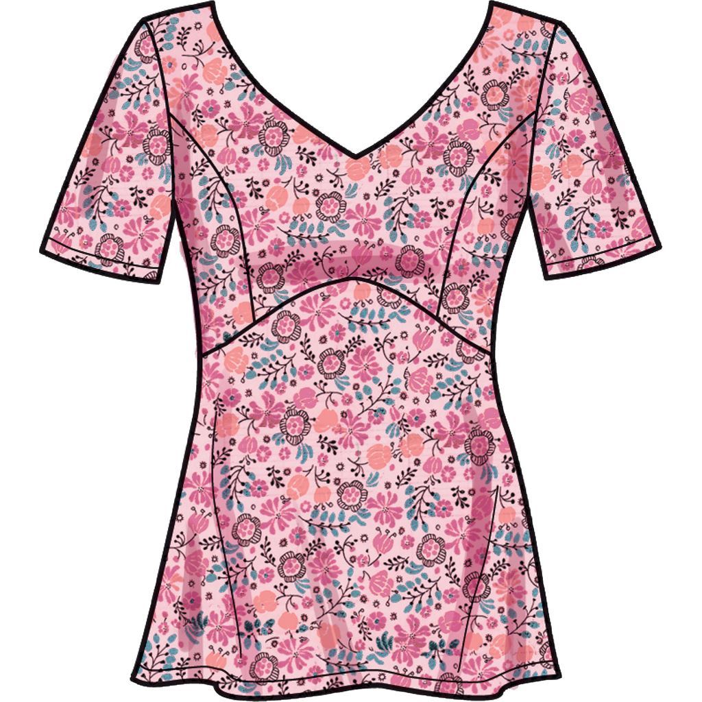 New Look Sewing Pattern N6673 Misses Tops 6673 Image 3 From Patternsandplains.com