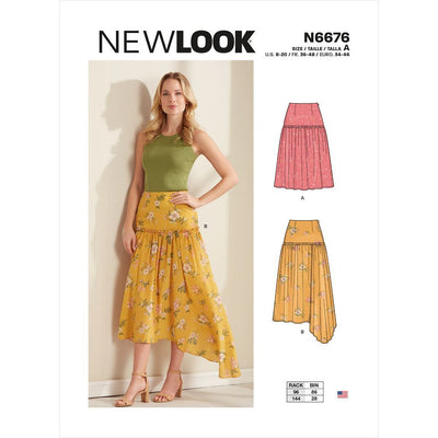 New Look Sewing Pattern N6676 Misses Skirts 6676 Image 1 From Patternsandplains.com