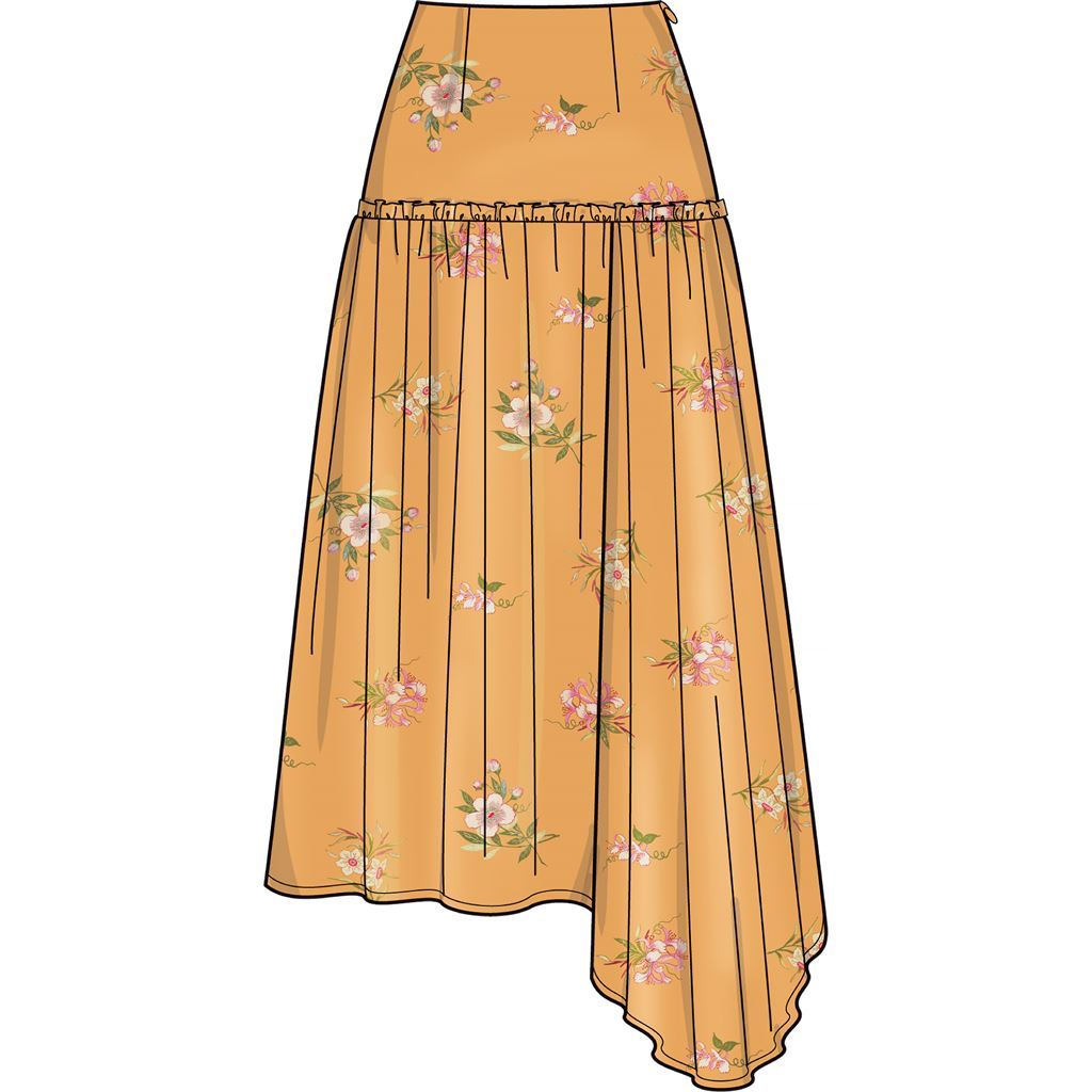 New Look Sewing Pattern N6676 Misses Skirts 6676 Image 4 From Patternsandplains.com