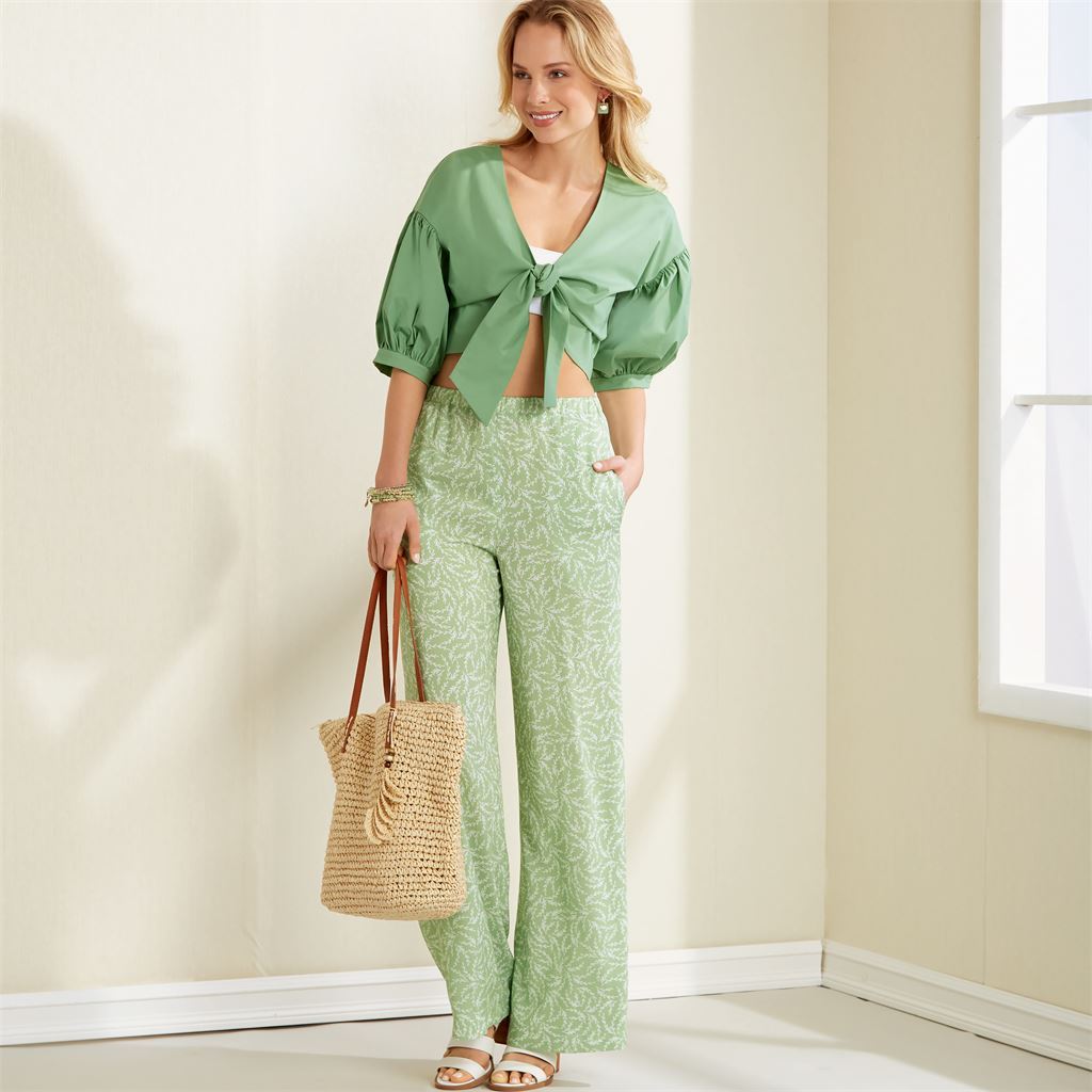 New Look Sewing Pattern N6677 Misses Cropped Jacket and Trousers 6677 Image 7 From Patternsandplains.com