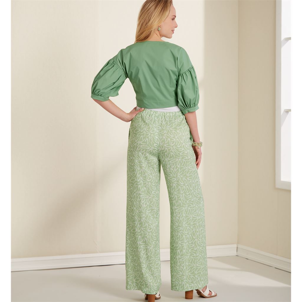 New Look Sewing Pattern N6677 Misses Cropped Jacket and Trousers 6677 Image 8 From Patternsandplains.com