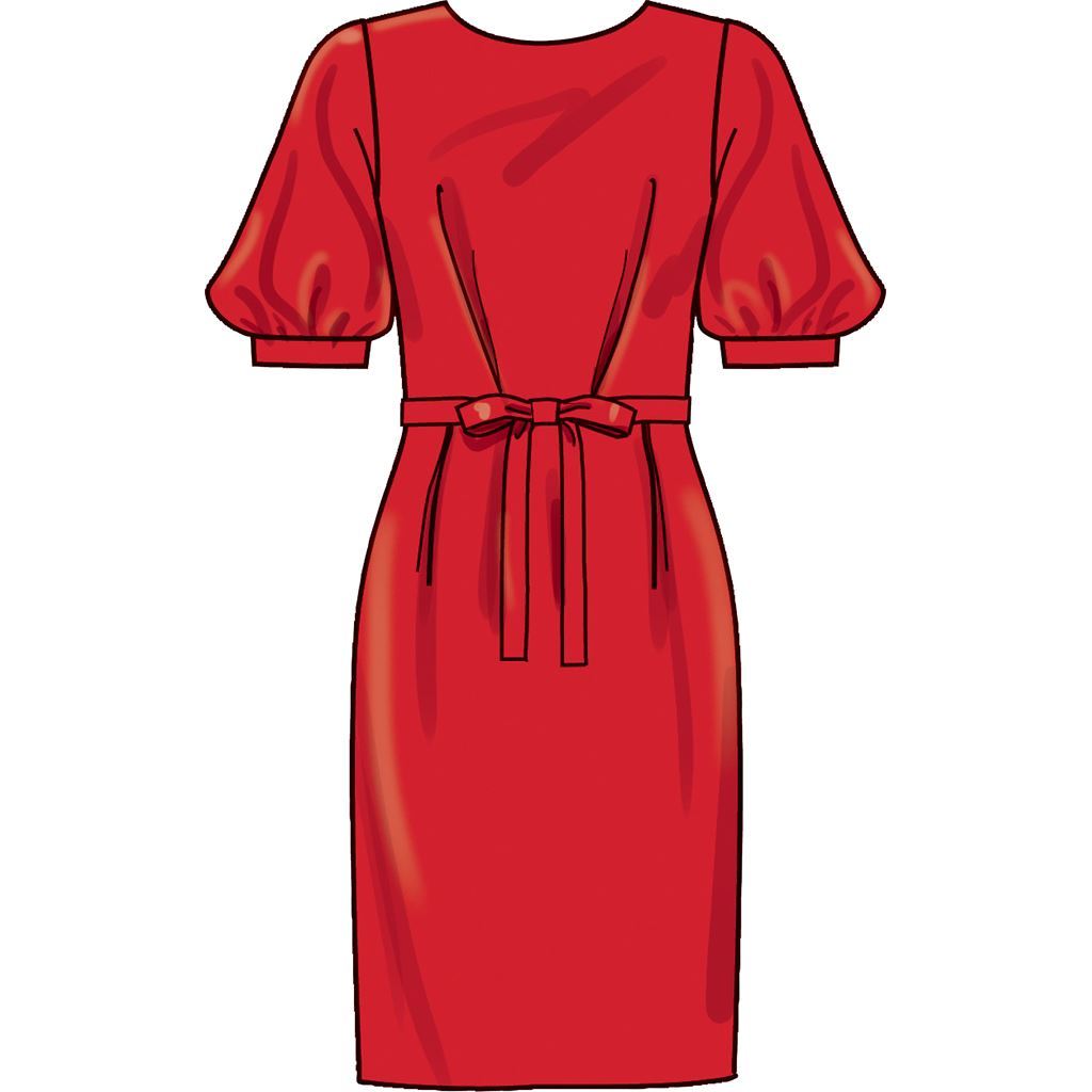 New Look Sewing Pattern N6679 Misses Knee Length Dress With Sleeve Variations 6679 Image 4 From Patternsandplains.com