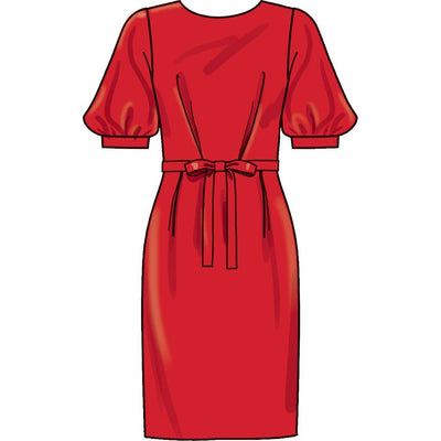 New Look Sewing Pattern N6679 Misses Knee Length Dress With Sleeve Variations 6679 Image 4 From Patternsandplains.com