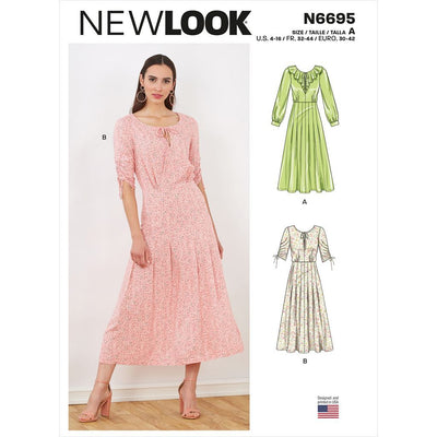 New Look Sewing Pattern N6695 Misses Dresses 6695 Image 1 From Patternsandplains.com