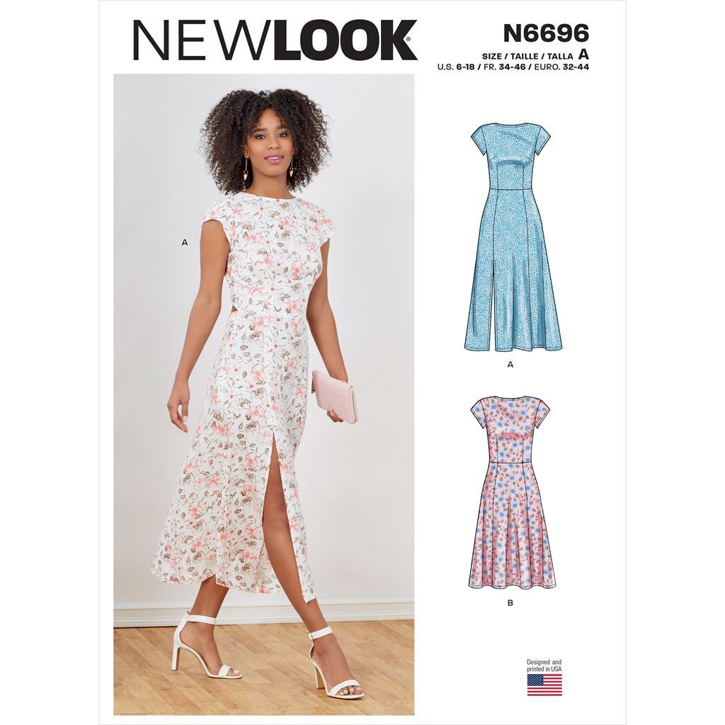 New Look Sewing Pattern N6696 Misses Dresses 6696 Image 1 From Patternsandplains.com