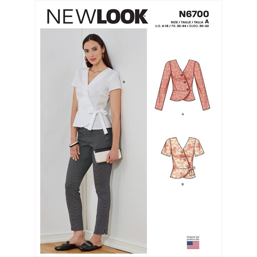 New Look Sewing Pattern N6700 Misses Tops 6700 Image 1 From Patternsandplains.com