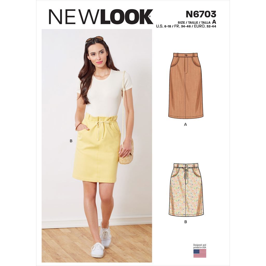 New Look Sewing Pattern N6703 Misses Skirts 6703 Image 1 From Patternsandplains.com