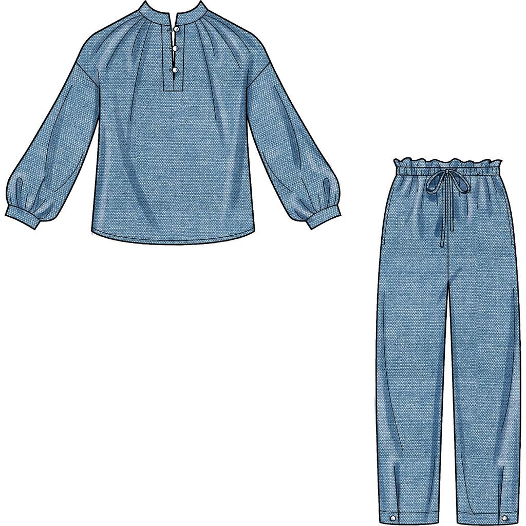 New Look Sewing Pattern N6704 Misses Top and Pull On Pant 6704 Image 3 From Patternsandplains.com