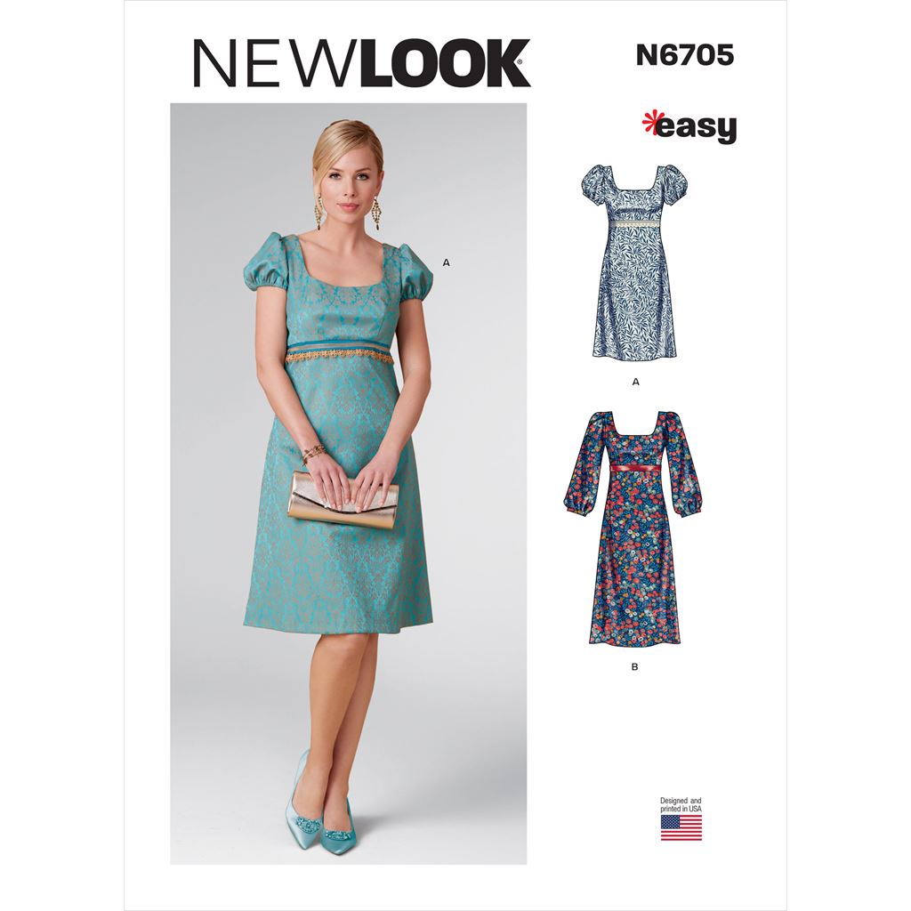 New Look Sewing Pattern N6705 Misses Dress 6705 Image 1 From Patternsandplains.com