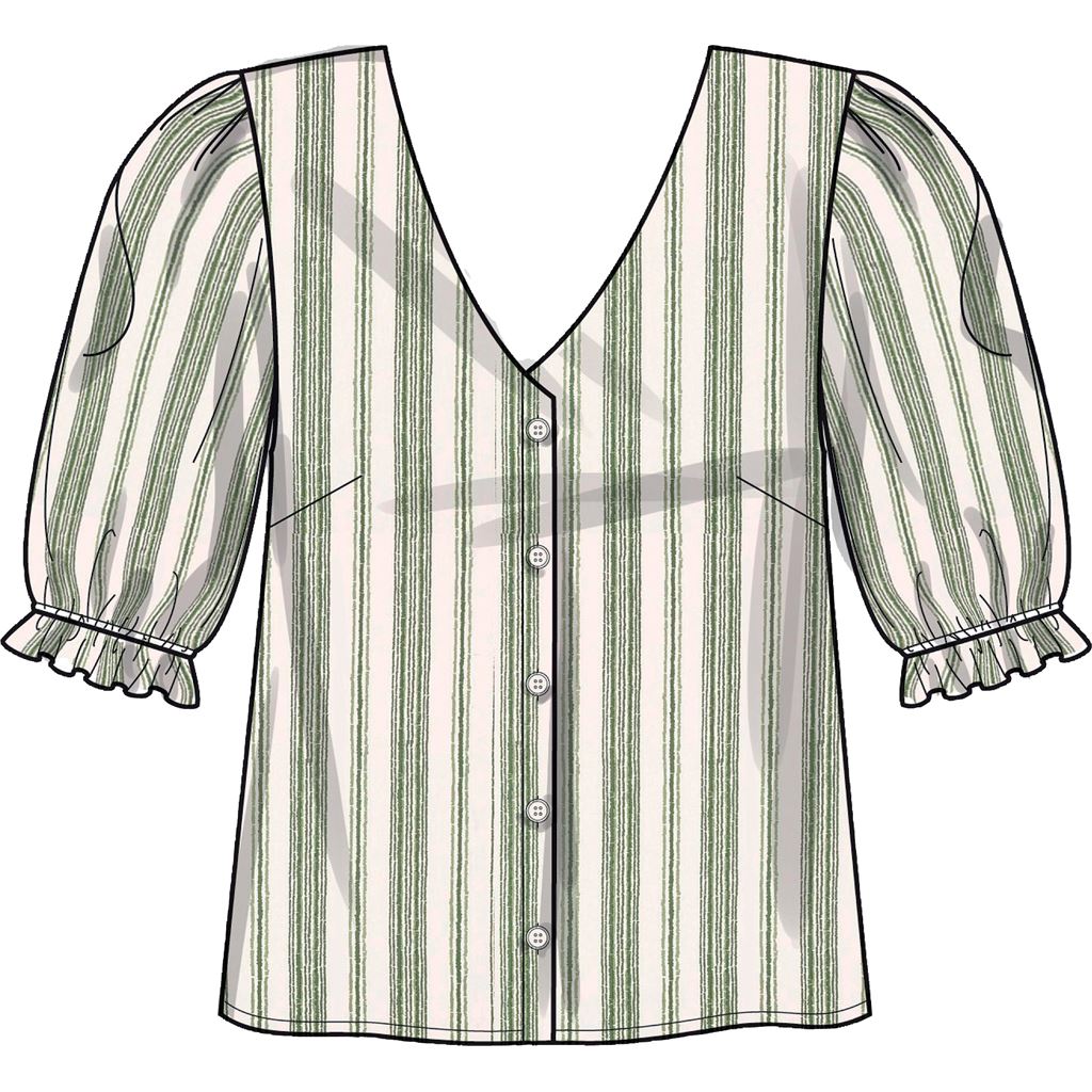 New Look Sewing Pattern N6707 Misses Tops 6707 Image 3 From Patternsandplains.com