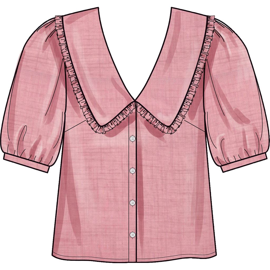 New Look Sewing Pattern N6707 Misses Tops 6707 Image 4 From Patternsandplains.com